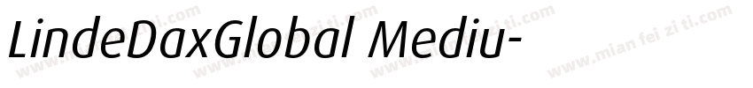 LindeDaxGlobal Mediu字体转换